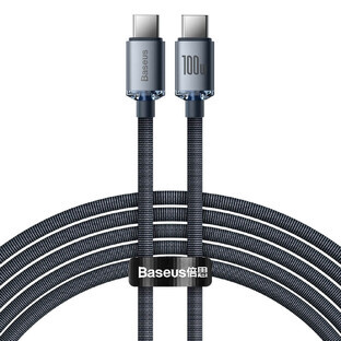 Câble Baseus CAJY000701 USB-C - USB-C PD 100W 5A 480Mb/s 2m - noir