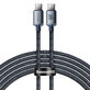 Câble Baseus CAJY000701 USB-C - USB-C PD 100W 5A 480Mb/s 2m - noir