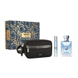 Versace Pour Homme Set Eau de Toilette, 100 ml + Eau de Toilette, 10 ml + Cosmetisch zakje