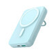 Joyroom 10000mAh powerbank wireless JR-W050 20W MagSafe cu suport + cablu USB-C - albastru