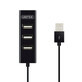 Unitek, Hub 4x USB 2.0, Y-2140, Carga de teléfono, negro