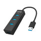 Unitek, Hub 4x USB 3.0; BC1,2; nero