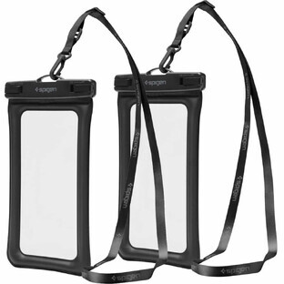 Spigen Aqua Shield A610 waterdichte drijvende hoes - zwart 2 stuks.