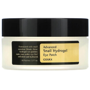 Cosrx Hydrogel eye pads with snail mucus, 60 pieces