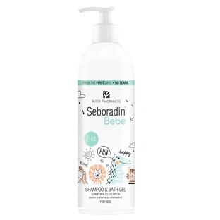 Seboradin Bebe, Shampoo und Reinigungsgel 2in1, 500 ml