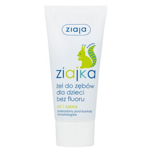 Ziajka tooth gel for children and babies without fluoride 50ml
