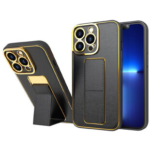 Nuova custodia Kickstand per iPhone 13 con supporto nero