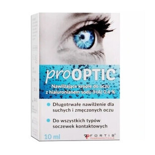 Prooptic, Hydraterende oogdruppels, 10 ml + druppelaar