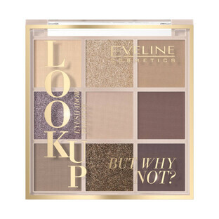 Eveline Cosmetics Look Up Palette of 9 eyeshadows But Why Not, 10.8 g