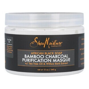 Masque pour cheveux African Black Soap Bamboo Charcoal Shea Moisture (340 g)