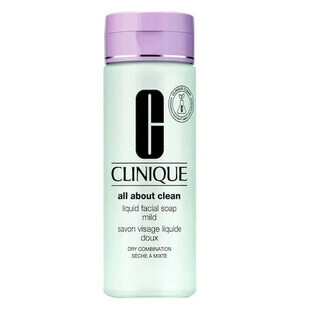 Săpun lichid de față Clinique All About Clean pentru ten mixt, 200ml
