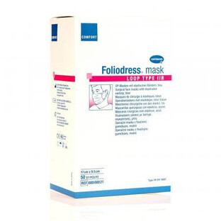 Surgical Masks Foliodress Mask Loop Type IIR, 50 pieces, Hartmann