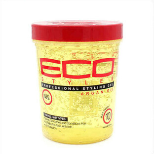 Gel de Fixation Moyenne Eco Styler Styler Styling 946 ml Huile d'Argan