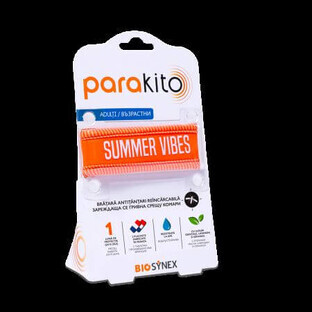 Adult Moskito Armband Good Vibes Orange, 1 Stück, Para Kito