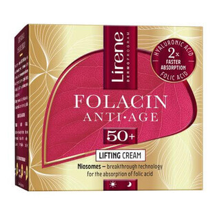 Crema anti-age cu efect de lifting 50+ Folacin Anti Age, 50 ml, Lirene