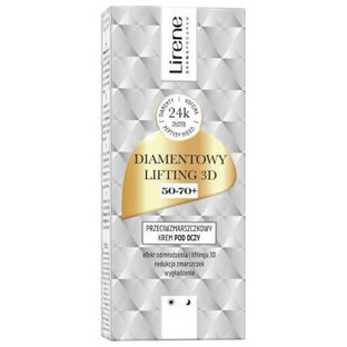Diamond Lifting 3D Anti-Rimpel Oogcrème, 15 ml, Lirene