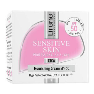 Sensitive Skin Nourishing Face Cream SPF 50, 50 ml, Lirene