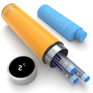 Thermos portatile per insulina Alpine Yellow Odyssey Smart, 1 pezzo, Disoncare