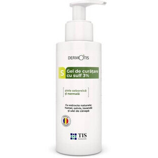 Face and body cleansing gel with sulfur Dermotis, 3%, 300 ml, Tis Farmaceutic