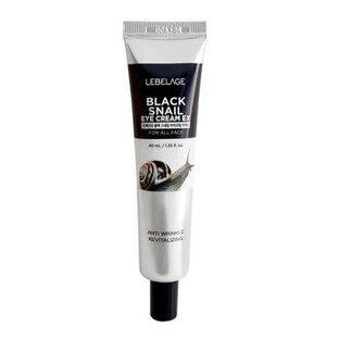 Augenkonturcreme mit Schneckenextrakt und Centella asiatica Black Snail, 40 ml, Lebelage