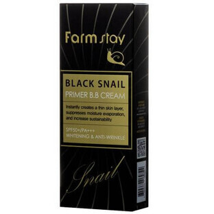 Crème BB à l'extrait d'escargot noir et SPF 50 + PA +++ Escargot noir, 50 g, Farmstay