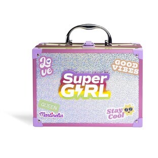 Trusa de machiaj cu oglinda led Supergirl, Martinelia