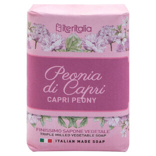 Sapun vegetal, Bujor de Capri, 125 g, Iteritalia