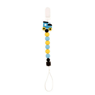 Collier de sucette en silicone, Tracteur, Coccorito