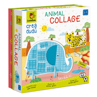 Creative Kit Create with me, 3-5 years, Collage with animals, Ludattica