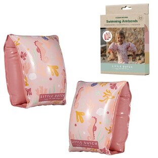 Aletas de natación para niños Ocean Dreams, 2 años+, rosa, Little Dutch