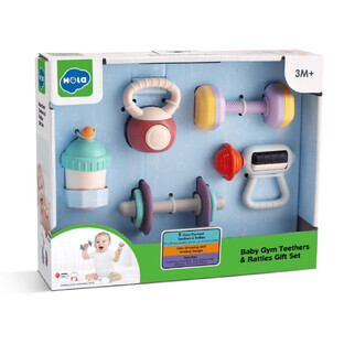 Lot de 5 jouets de dentition Sport, 3 mois+, Hola
