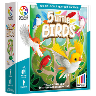 Logic game with 60 challenges 5 Little Birds, 5 years+, Smart Games