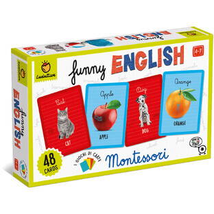 Lustiges Montessori-Spiel Englisch, 4-7 Jahre, Ludattica