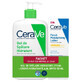 Gel lavante hidratante 473 ml + Crema facial hidratante SPF 50, 52 ml, CeraVe