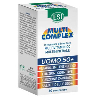 Multicomplex Men +50 Multivitamins and Multiminerals, 30 tablets, Esi Spa