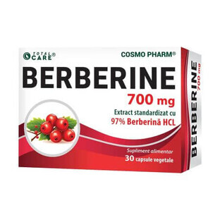 Berberina, 700 mg, 30 cápsulas, Cosmopharm