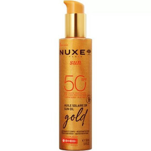 Sun SPF50 Olio abbronzante alle particelle, 150 ml, Nuxe