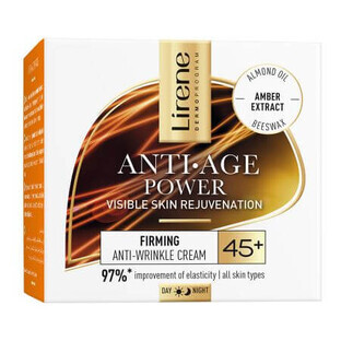 Crema reafirmante antiarrugas Anti Age Power 45+, 50 ml, Lirene