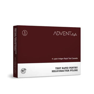 Test rapide Helicobacter Pylori, 1 boîte, Advent Life