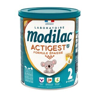 Modilac Actigest Milchpulver angedickt Formel 2 6 bis 12 Monate 800 g