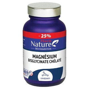 Pharm Nature Micronutrition Magnésium bisglycinate chélaté 120 gélules