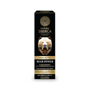 Natura Siberica Men Bear Power Anti-Falten-Gesichtscreme für Männer, 50ml