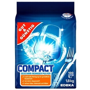 Gut amp; Gunstig, Kompakt, Geschirrspülmittel Pulver, 1,8kg