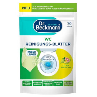 Dr.Beckmann Citrus toilet cleaning leaves, 20 pieces
