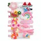 Ecarla Pink Sugar hair clips and pins set, 14 pieces