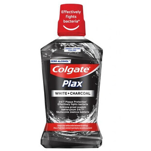 Colgate, White + Charcoal, Rinçage, 500 ml