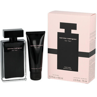 Narciso Rodriguez For Her Eau de Toilette, 100 ml + Body Lotion, 75 ml