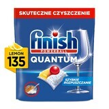 Finish Quantum All in 1 Lemon Capsule de spălat vase, 135 bucăți