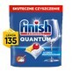 Finish Quantum All in 1 Lemon Dishwasher capsules, 135 pièces