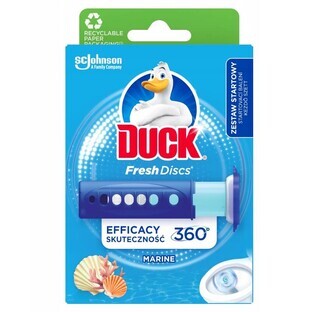 Duck Fresh Discs Marine, Dischetti colorati in gel per WC, 36 ml